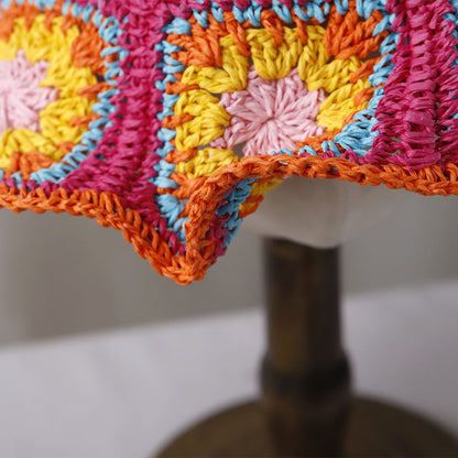 Foldable Bohemian Straw Sun Hat