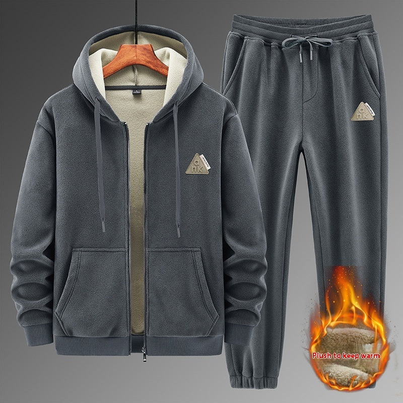 Kasjmier casual warm gevoerde sportpak