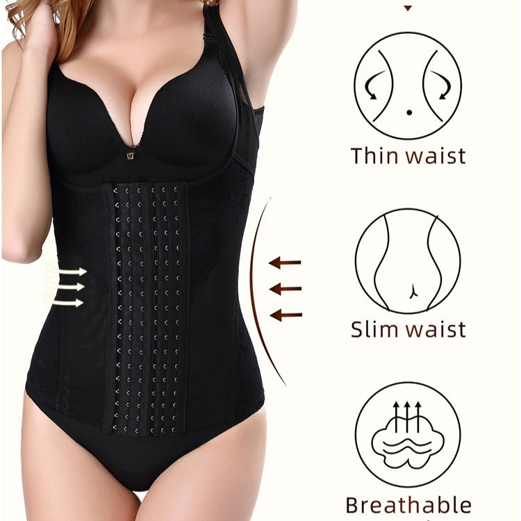 Corset Zes Borsten Corset Taille Gecontroleerde Top