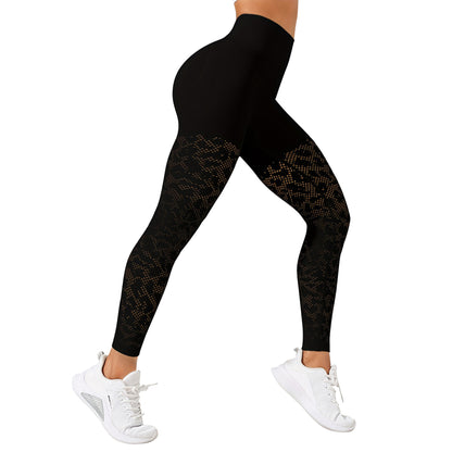 Self-improvement jacquard sport yoga suit