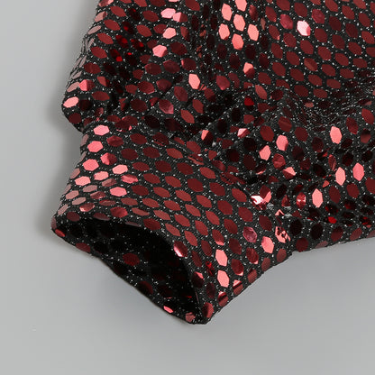 Sexy One-shoulder paillettenjurk