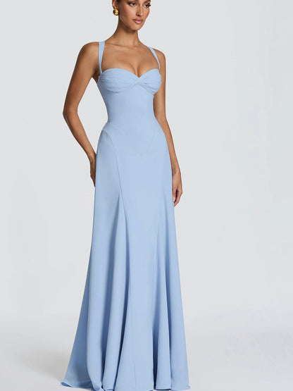Women's Cross-Front Backless Dress