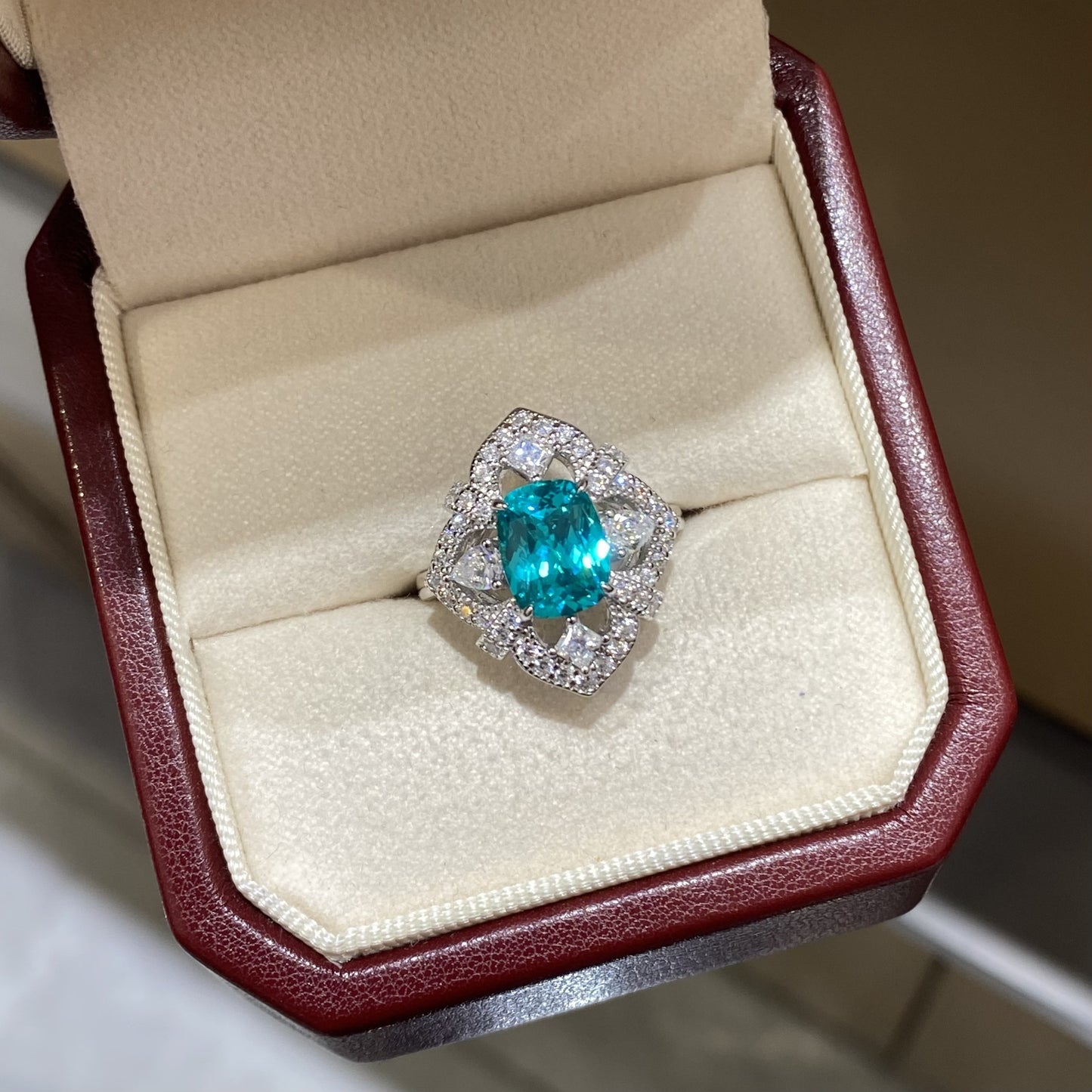 Pillow-Cut Colored Gemstone Ring