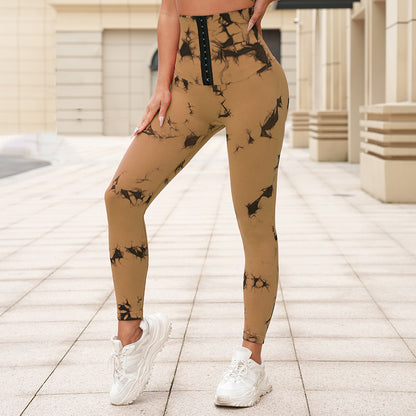 High Waist Tie-Dye Seamless Yoga Pants