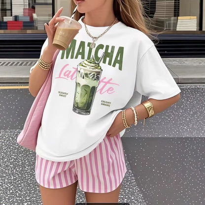Women's Fun Print Pure Cotton Loose Fit Short Sleeve T-Shirt