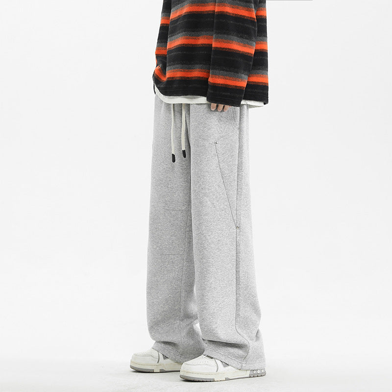 Straight-Leg Casual Pants for Men