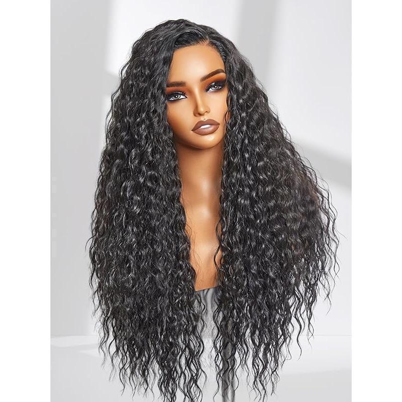 Hand Woven Lace Front Long Curly Synthetic Wig
