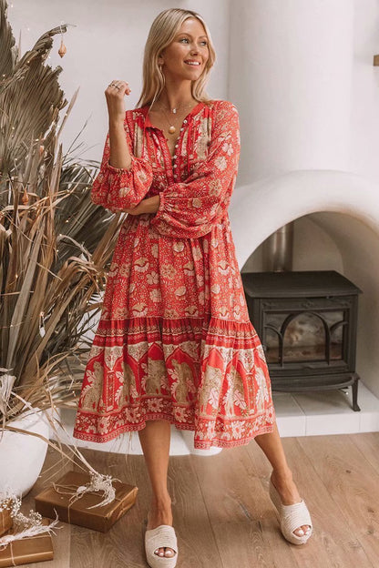 Bohemian Chiffon Beach Casual Dress
