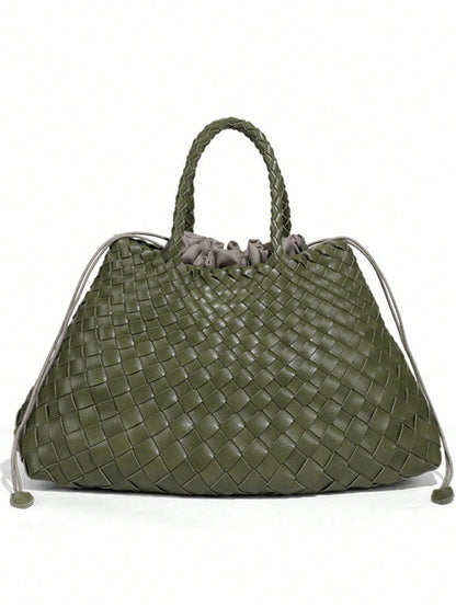 Niche Design Light Luxury Simple Handbag Woven Vegetable Basket