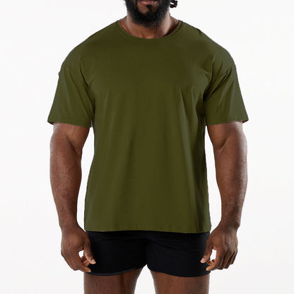Casual katoenen T-shirt met korte mouwen voor heren