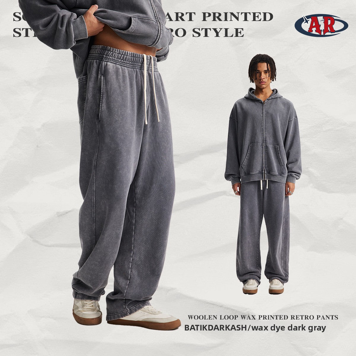 Men's Vintage Washed Cotton Long Pants