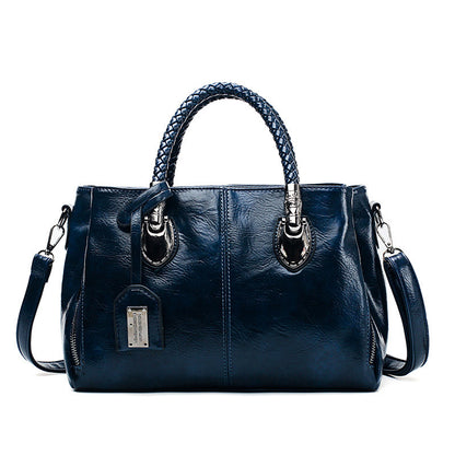 Vintage Oil Wax PU-leren luxe dames handtas