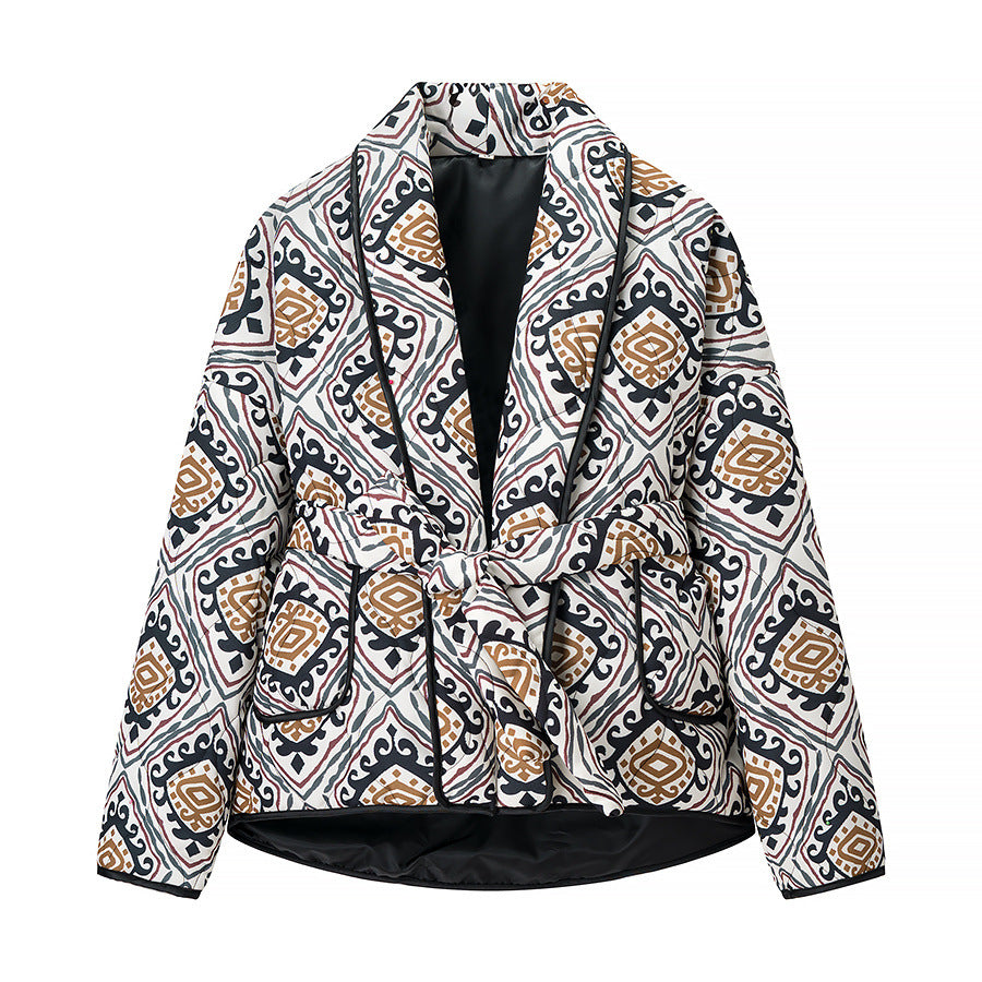 Printed cotton jacket