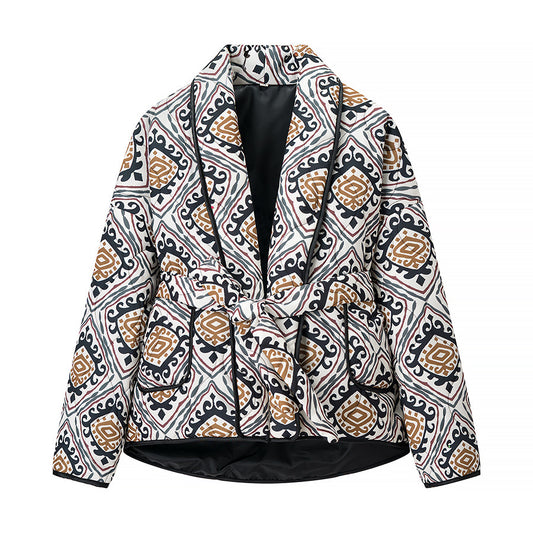 Printed cotton jacket