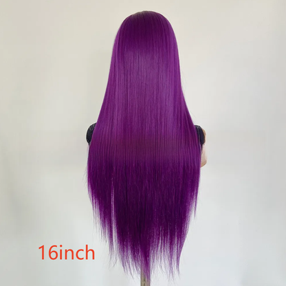 Purple Lace Front Synthetic Wig
