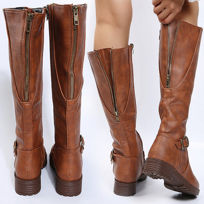 Women's Leather Riding Boots