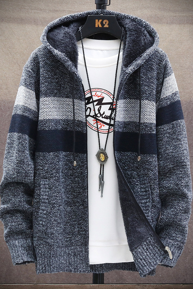 Heren dikke gebreide vest