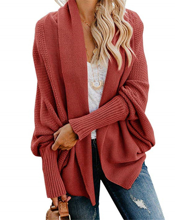 2025 Europe and America cross border AliExpress Amazon women's knitwear cardigan sweater oversized sweater coat women's fashion