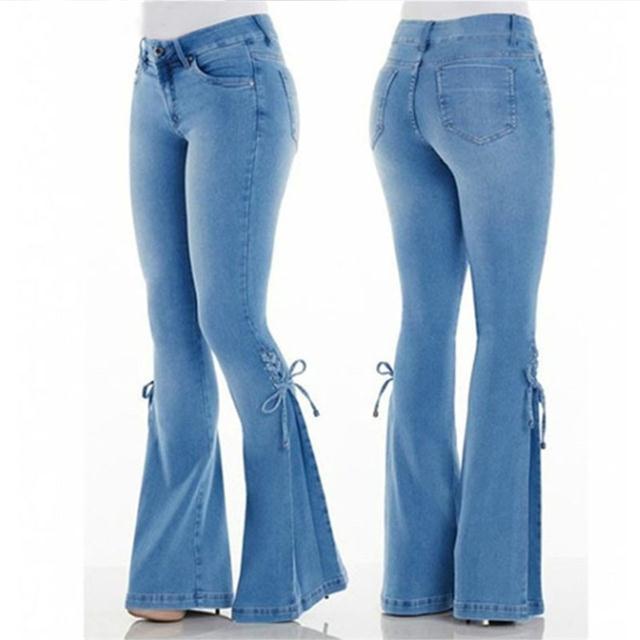 Wijde flared jeans