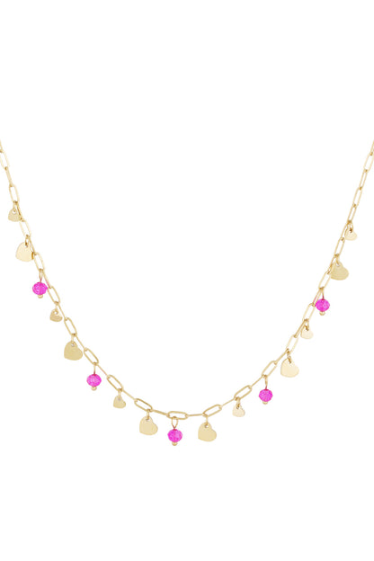 Full of love Necklace - Pink Gold