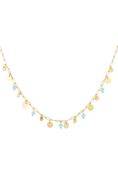 ketting mix van Goud kleur en rood