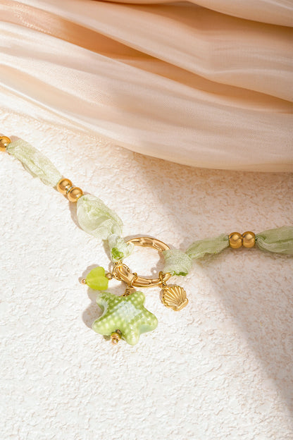 starry ketting - groen en