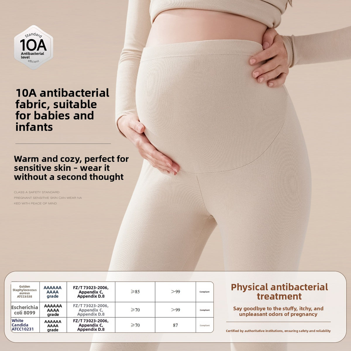 Maternity High-Waisted Cotton Leggings