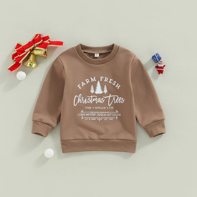 Kinder kerst sweatshirt met print