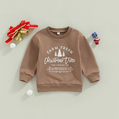 Kinder kerst sweatshirt met print