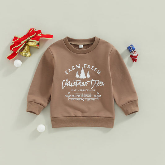 Kinder kerst sweatshirt met print