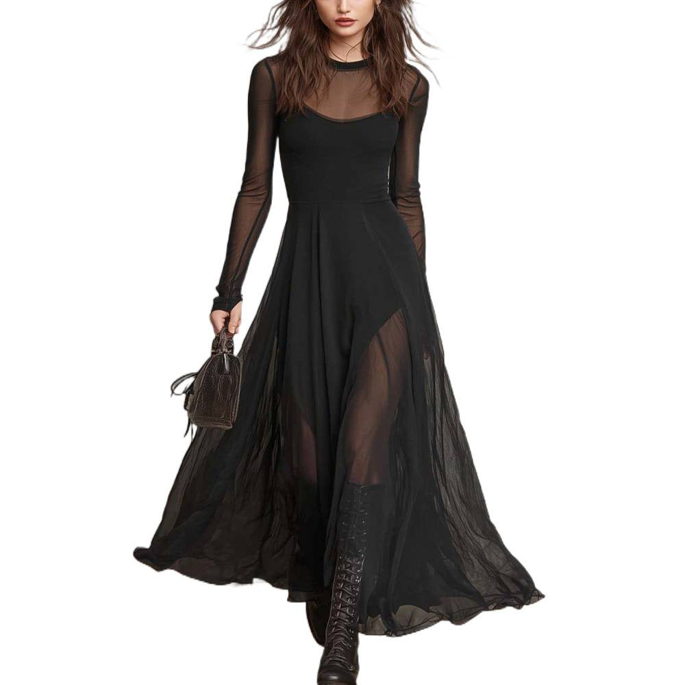 Elegant Long Sleeve Mermaid Dress