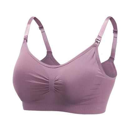 Seamless maternity and nursing bras