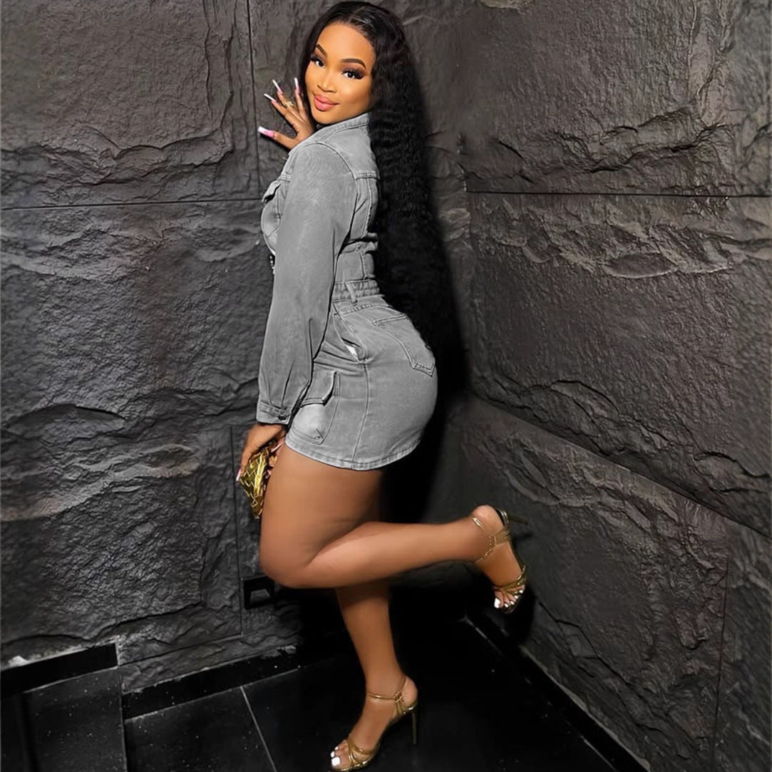 Women's Stretch Denim Dress