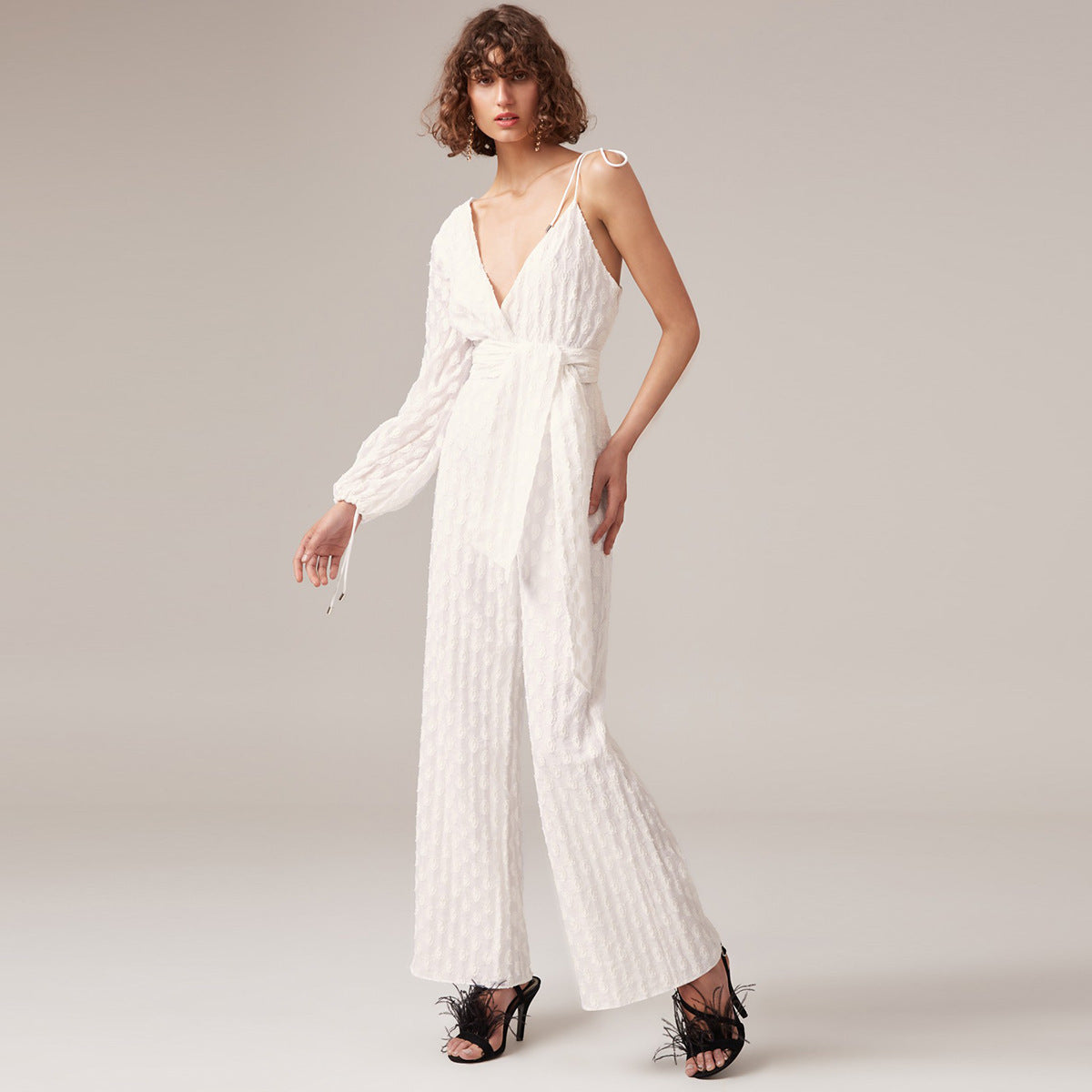Asymmetrische sling jumpsuit