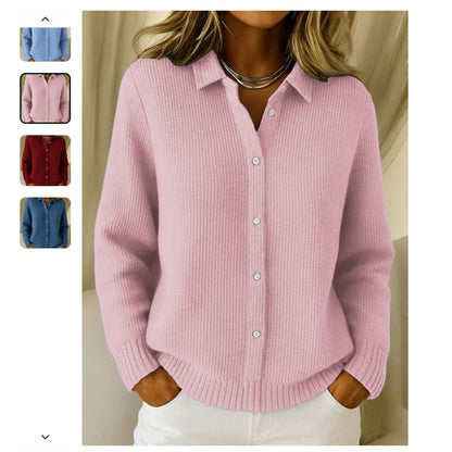 Button Front Knit Cardigan
