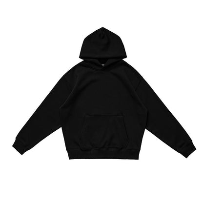 Thick-fabric hooded sweatshirt