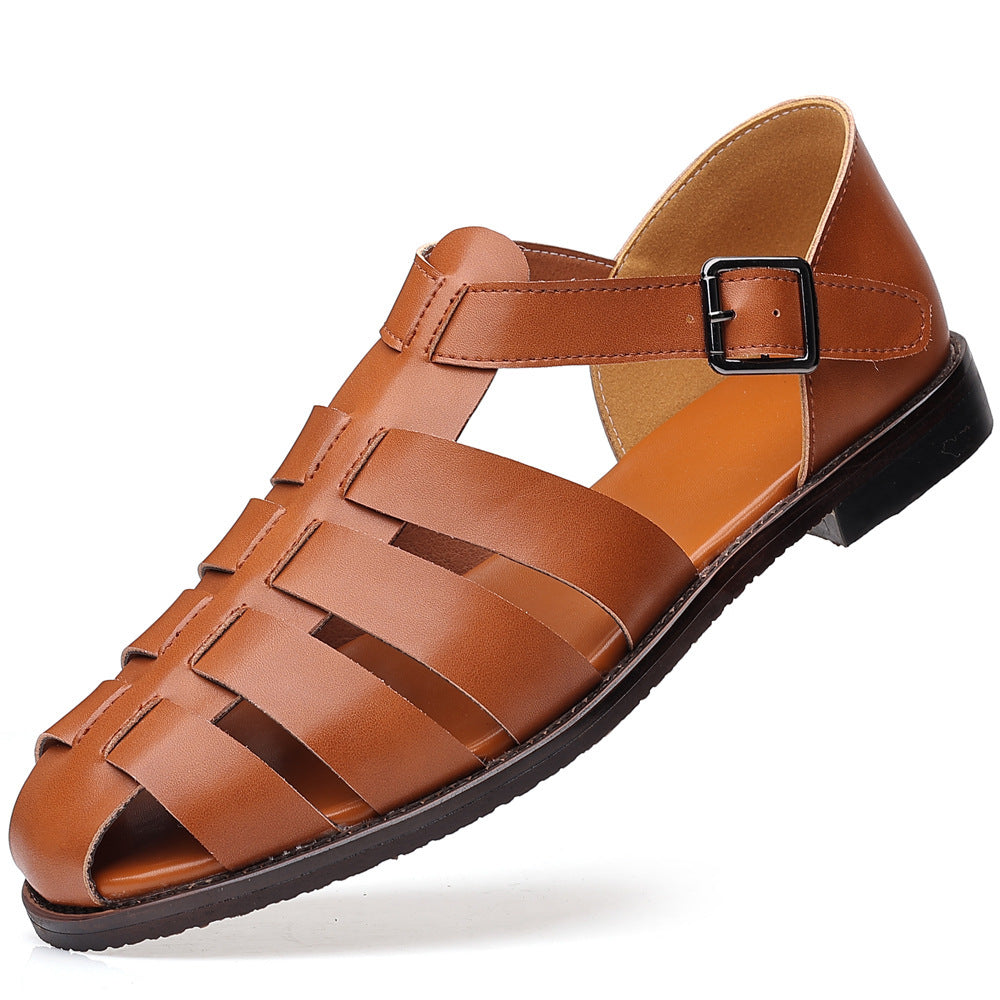 Casual PU-leren sandalen voor heren