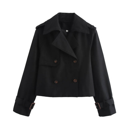 Women's loose-fitting long-sleeved coat