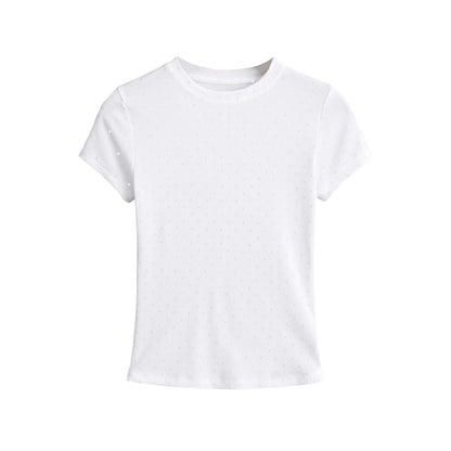 Sparkling short sleeved top