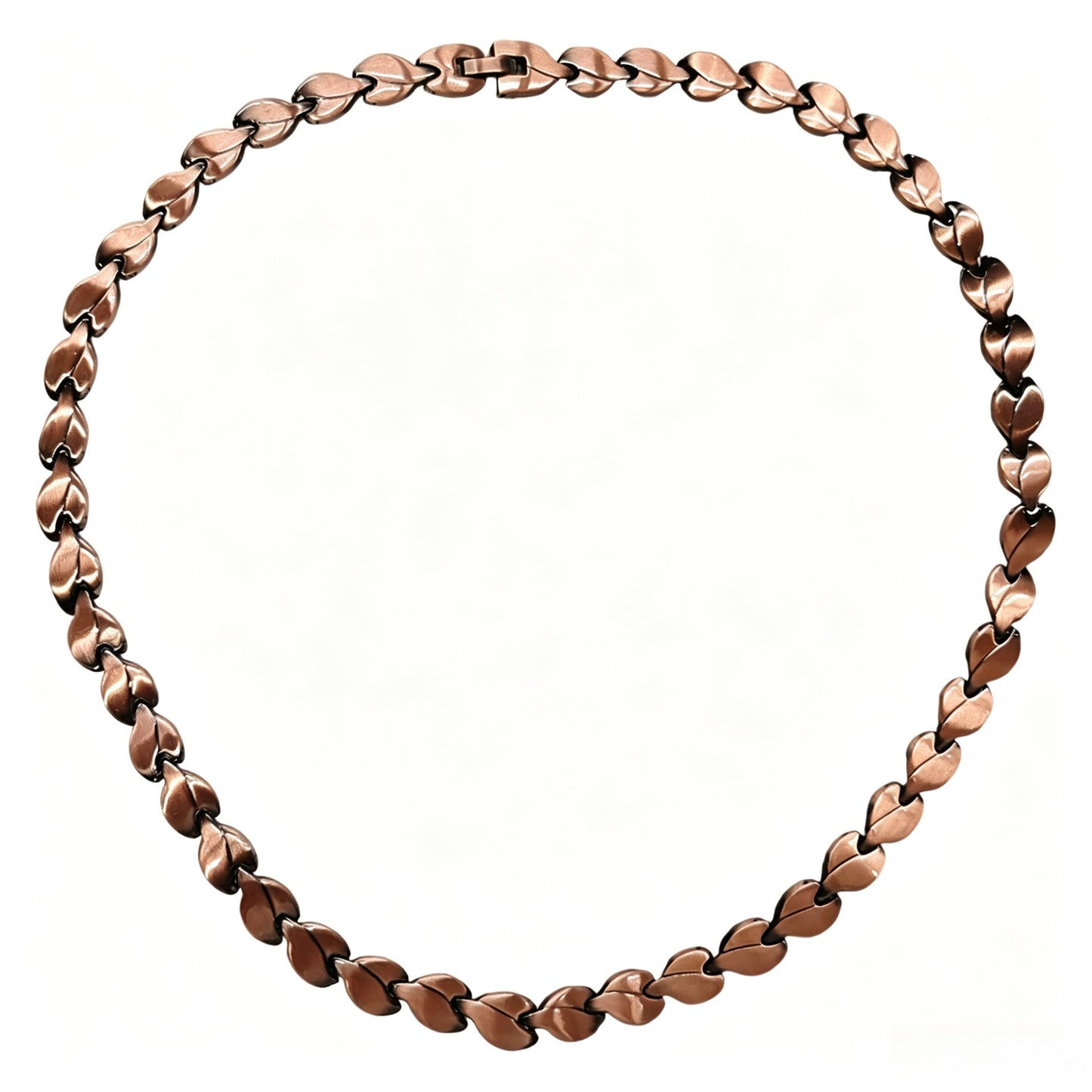 Vintage ketting van gevlochten koper unisex