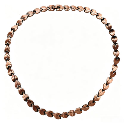 Vintage ketting van gevlochten koper unisex