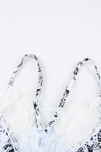Stripe Lace Cami Tank