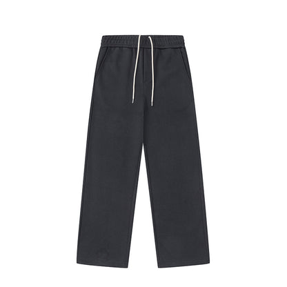 Knitted Cotton Casual Straight Pants