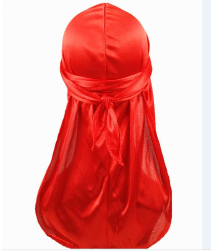 Silk satin long braided hair pirate hat