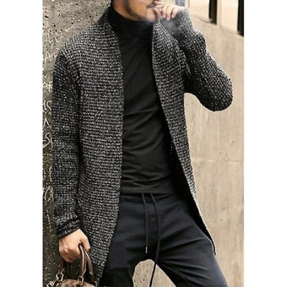Heren Gebreide Cardigan Met Lange mouwen