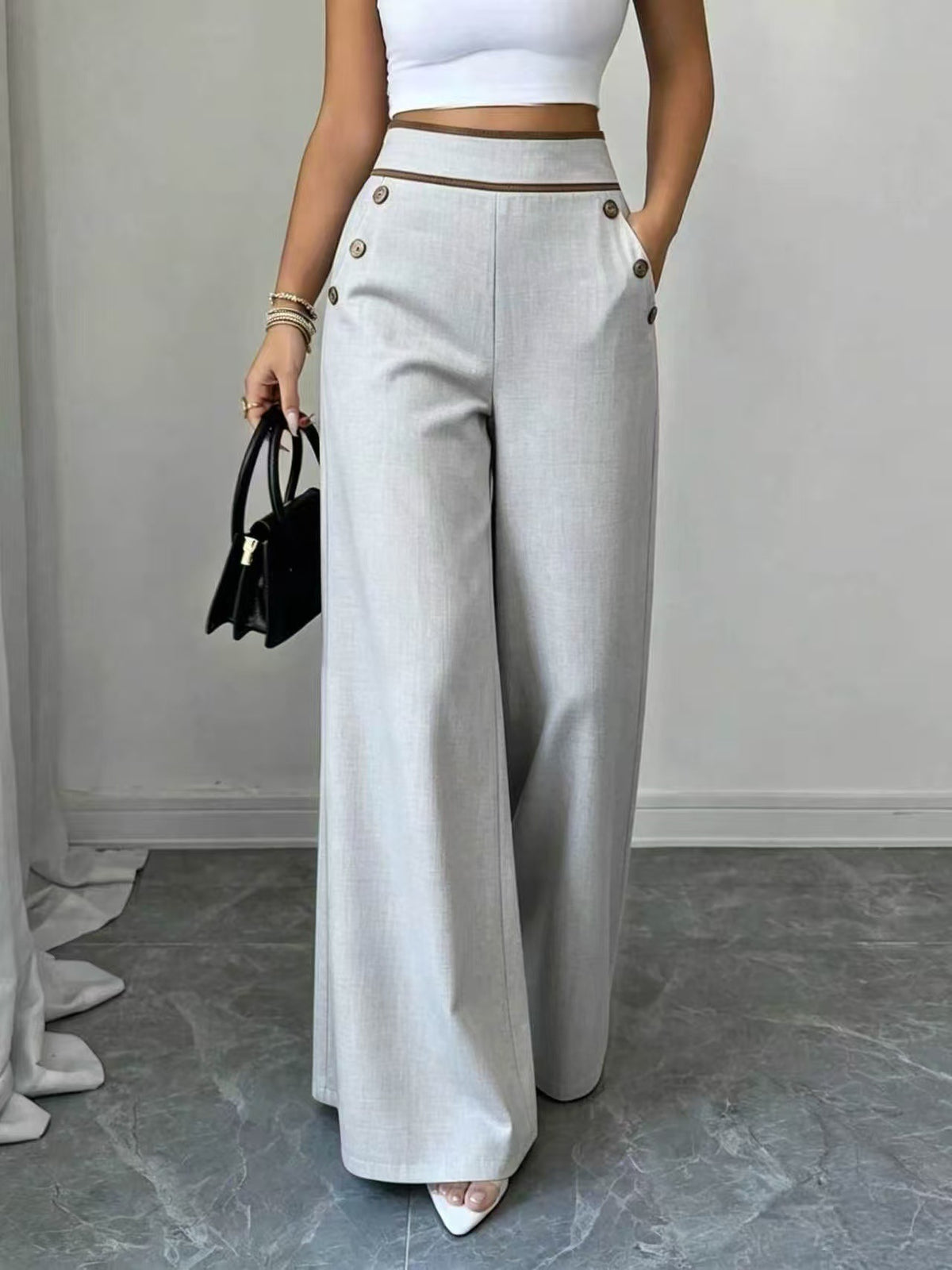 Wide-leg trousers