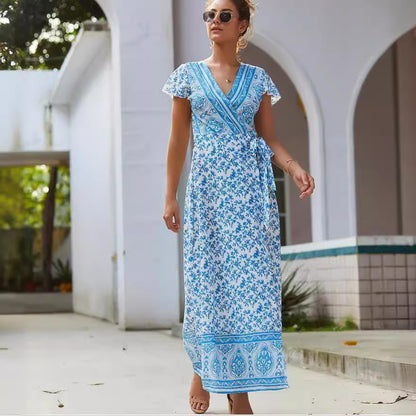 Bohemian 3D Print Sleeveless Dress
