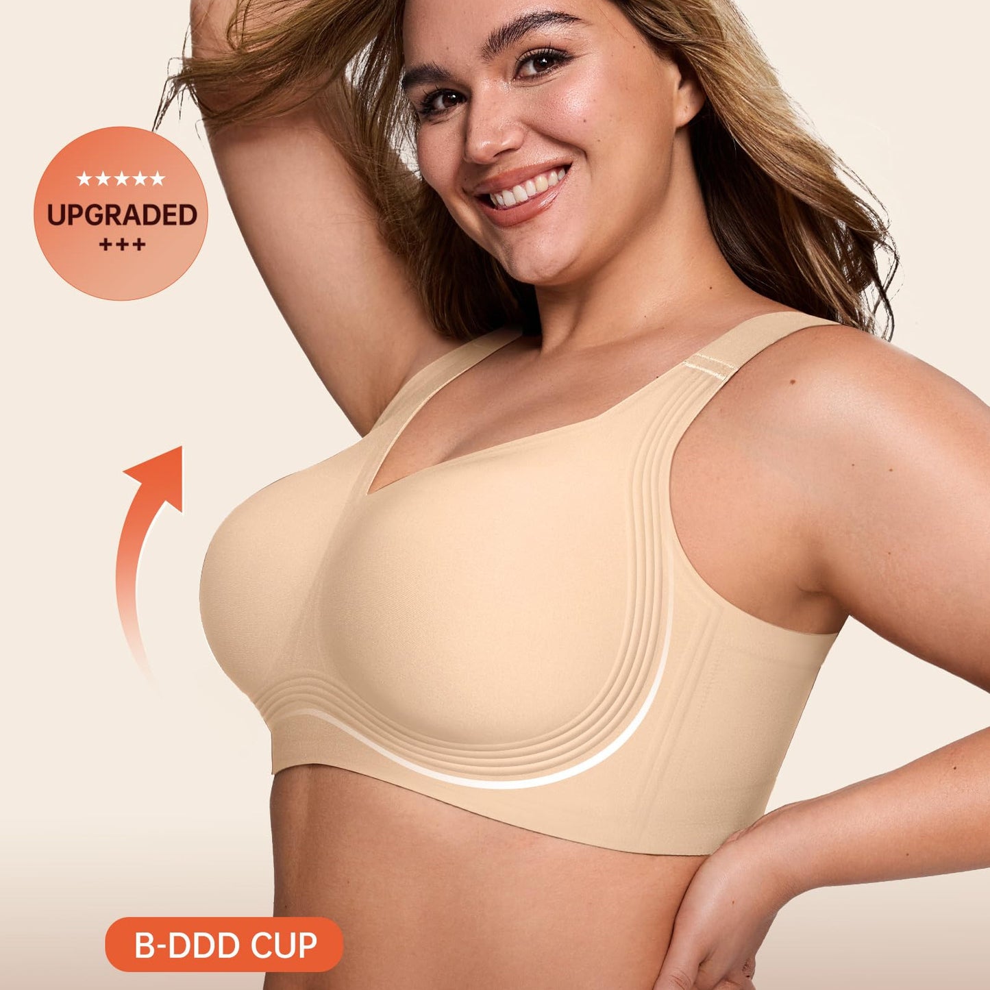 Seamless Support Push-Up Bra