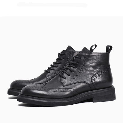 Trendy echt leren veterlaarzen