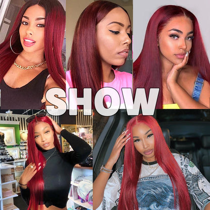 Synthetic Lace Wig Fade Long Straight Hair